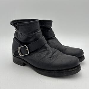 Frye Veronica Short Engineer Moto Bootie Boots Women's 8